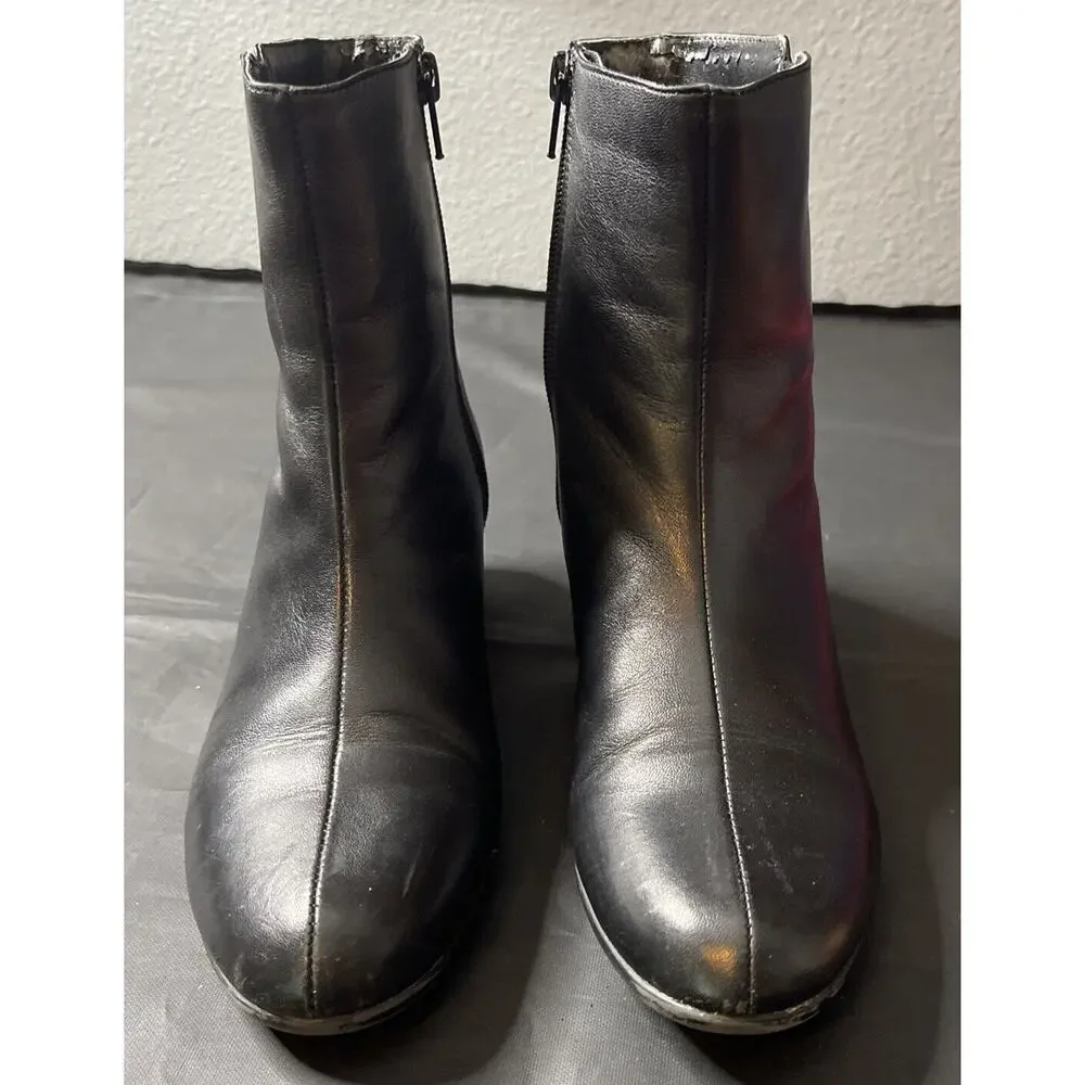 David Tate Voyage Block Heel‎ Dressy Ankle Boots Shoes Women’s Size 7SS Flaws